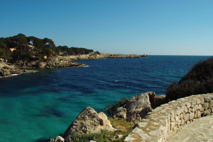 blaues Meer bei Cala Rajada