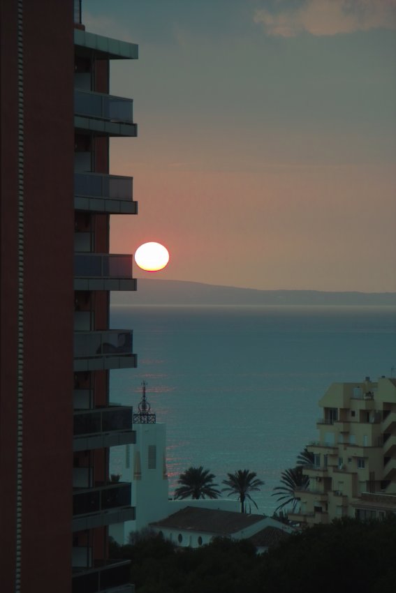 Sonnenuntergang über Playa de Mallorca