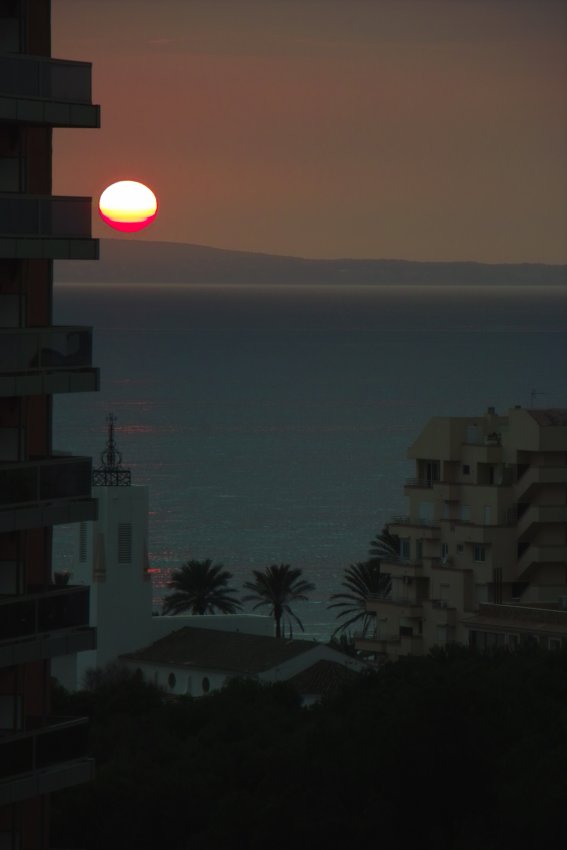 Sonnenuntergang über Playa de Mallorca