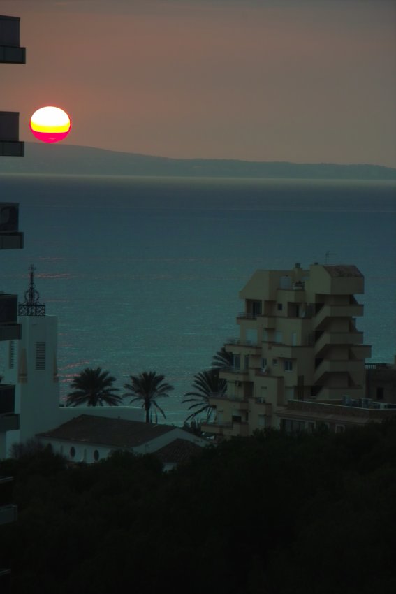 Sonnenuntergang über Playa de Mallorca