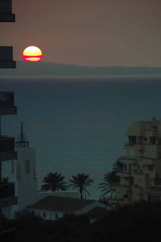 Sonnenuntergang über Playa de Mallorca