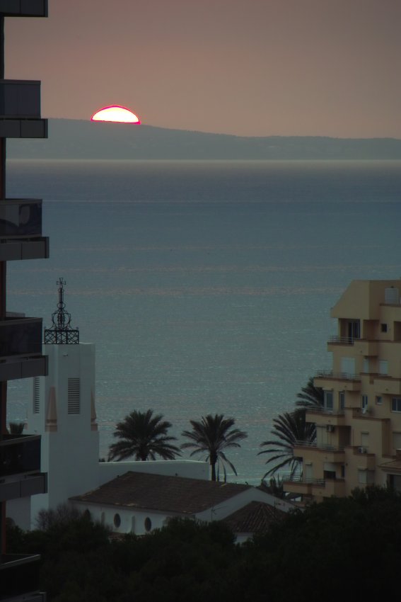 Sonnenuntergang über Playa de Mallorca