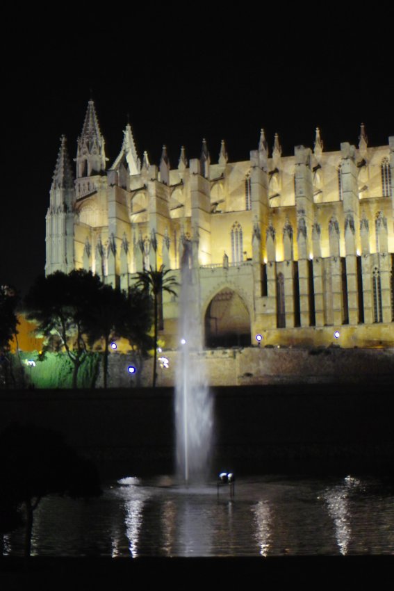 Palma de Mallorca bei Nacht