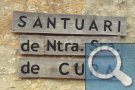 Wegweiser zum Santuari de Nostra Senyora de Cura