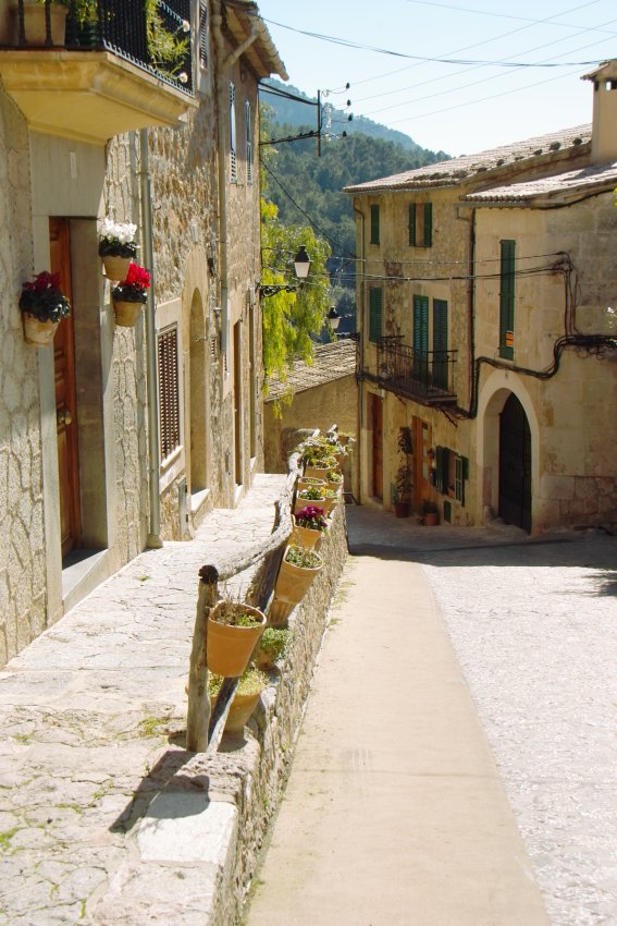 Blumenschmuck in Valldemossa